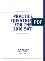 New SAT Free Practice Questions