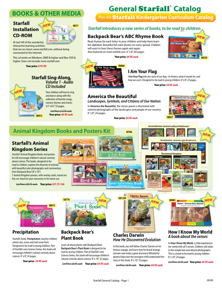Starfall Catalog Order Form | PDF | Visa Inc. | Books