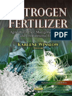 (Agriculture Issues and Policies Series) Winslow, Karlene - Nitrogen Fertilizer - Agricultural Uses, Management Practices and Environmental Effects-Nova Publishers (2014) PDF