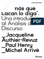 Authier Henry Arrive - Por Mas Que Lacan Lo Diga PDF