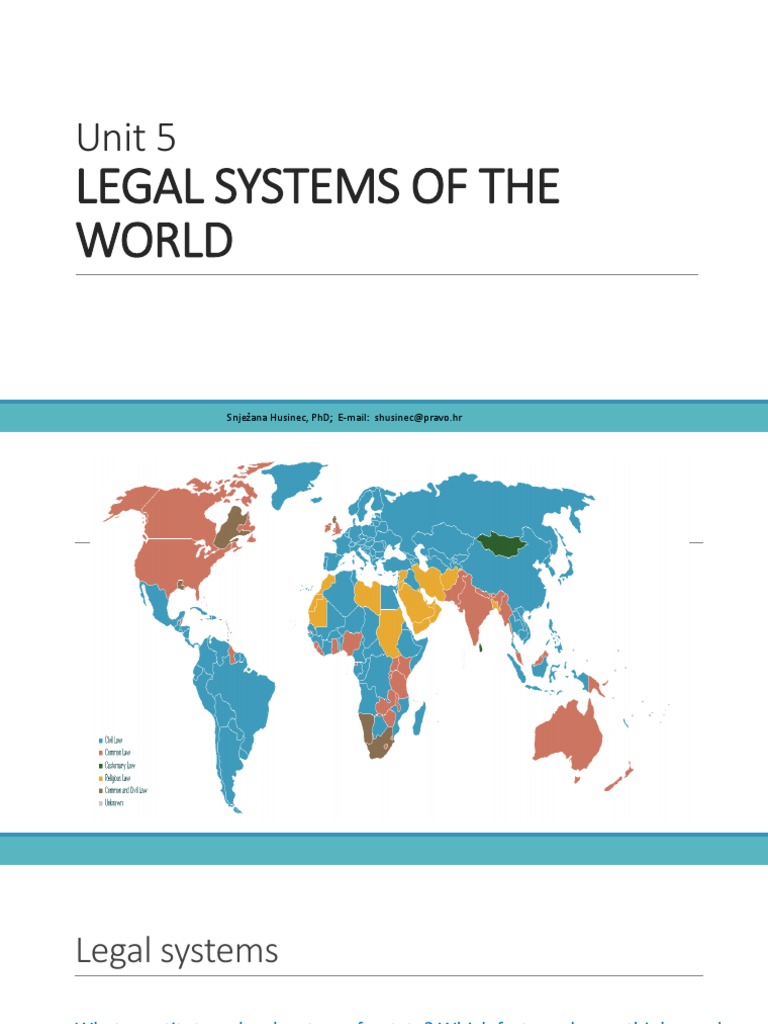 Overview of Global Legal Systems | PDF | Precedent | Common Law