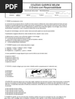 Parcial Biologia 3º - 10 questões