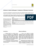 Efficacy of Azole Antifungal in Treatment of Pityriasis Versicolor