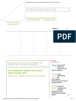 Cara Melakukan Analisis Anova Satu Faktor Dengan SPSS - SPSS Indonesia