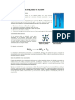 FACTORES QUE AFECTAN LA VELOCIDAD DE REACCIÓN