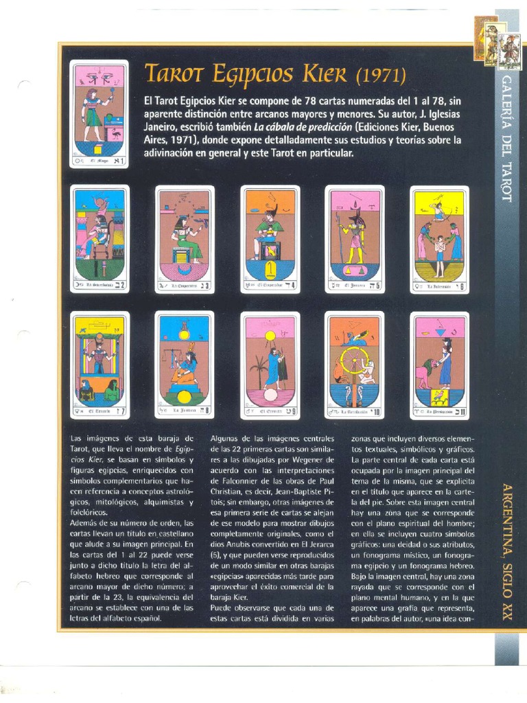 Tarot Egipcio Kier 1971 | PDF
