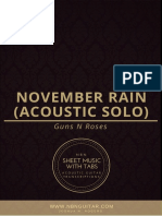 November Rain (Acoustic Solo) : Guns N Roses