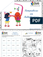 Rompecabezas multiplicaciones recortar