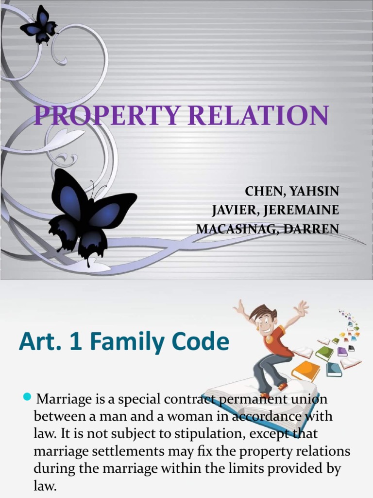 Tax2 Property Relationship PDF Community Property Marriage