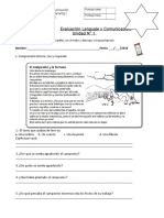 prueba de contenidos lenguaje y comunicación