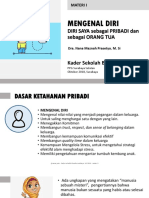 Materi I. Mengenal Diri. Sekolah Orang Tua MomNa. Kader Sekolah Bunda Surabaya. Oktober 2018