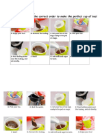 Get It in The Right Order: Put The Steps A To H in The Correct Order To Make The Perfect Cup of Tea!