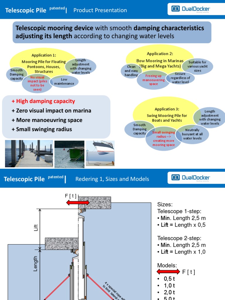 Telescopic Mooring Pile Solutions | PDF | Anchor | Watercraft