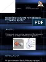 Medición de Caudal Por Medio de Estranguladores