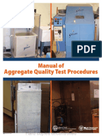 Manual of Aggregate Quality Test Procedures PDF
