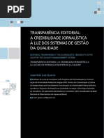 transParÊncia editorial