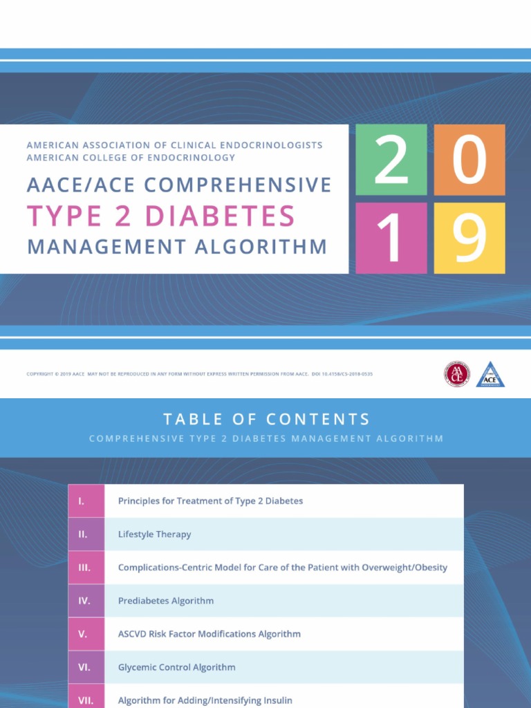 AACE 2019 Diabetes Algoritmo | PDF | Bienestar | Medicina