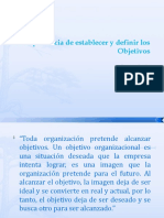 La Import an CIA de Establecer y Definir Los objetivos