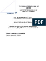 Memoria de Calculo Interruptores y Transformadores, TC y TP