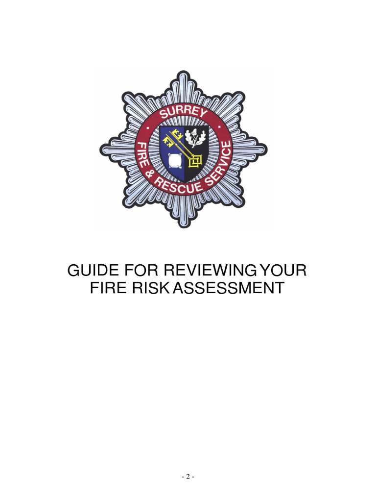 Fire Risk Assessment Review Guide | PDF | Fire Safety | Fires