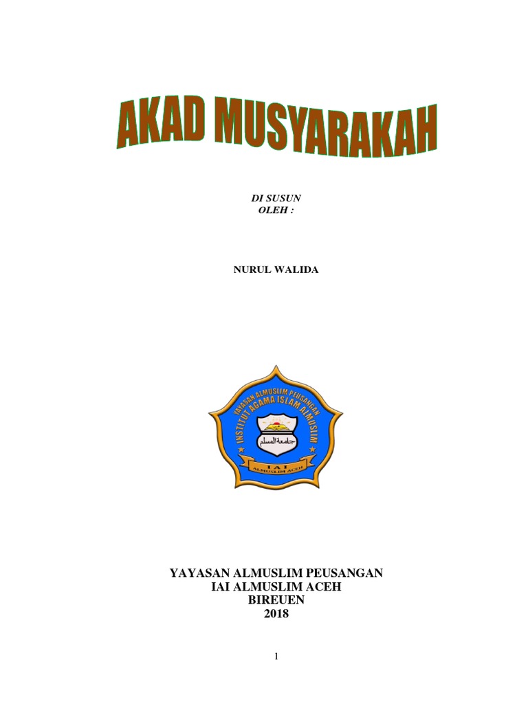 Makalah Akad Musyarakah Docx