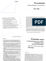 Katz y Mair - El Partido Cartel - La Transformaci+ N de Los Modelos de Partidos PDF