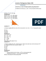 Soal Teorema Pythagoras SMP Kelas 8