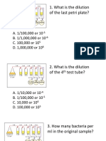 What Is The Dilution of The Last Petri Plate?