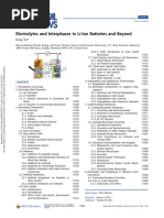 Electrolytes and Interphases in Li-Ion Batteries and Beyond