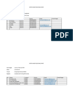 Daftar Hadir Pelatihan