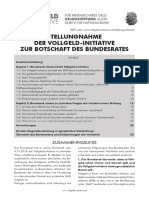 2016 12 19 Stellungnahme Zur Bundesratsbotschaft Vollgeld-Initiative PDF