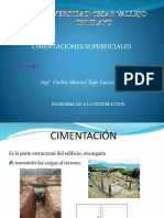 Cimentaciones Superficiales