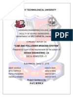 GTU project report on cam and follower braking system