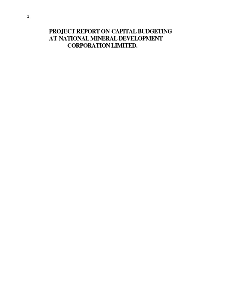 Capital Budgeting Analysis Report | PDF | Capital Budgeting | Corporations