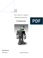 Frankenstein Booklet 2019
