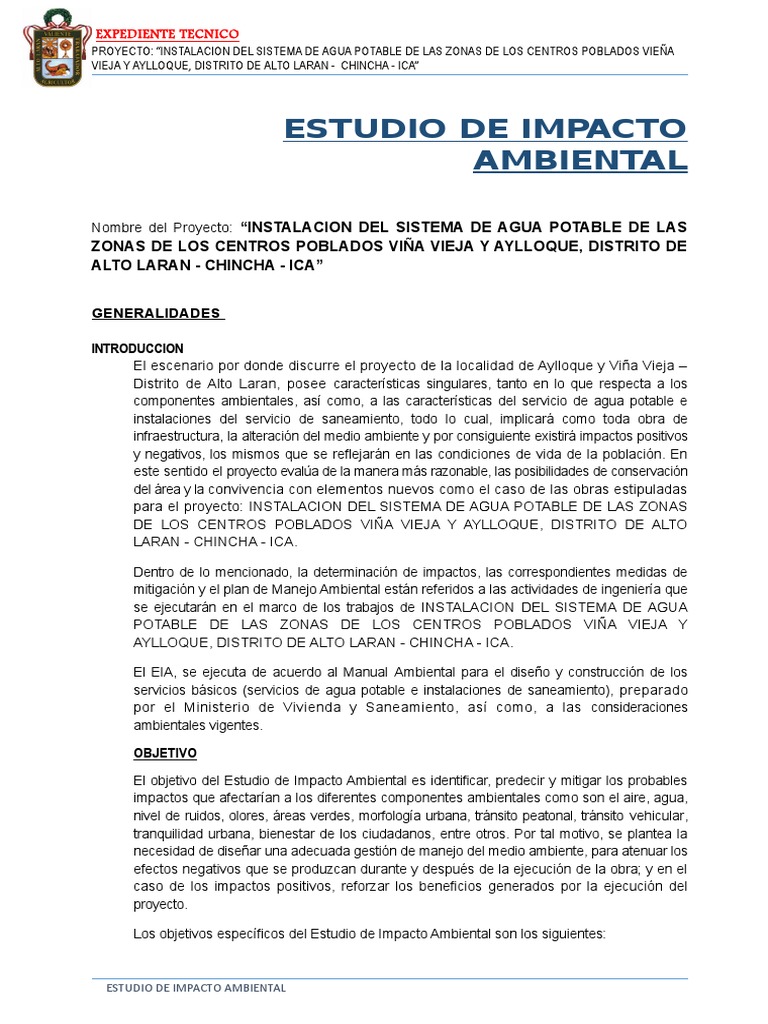 Impacto Ambiental Laran | PDF | Evaluación de impacto ambiental | Residuos