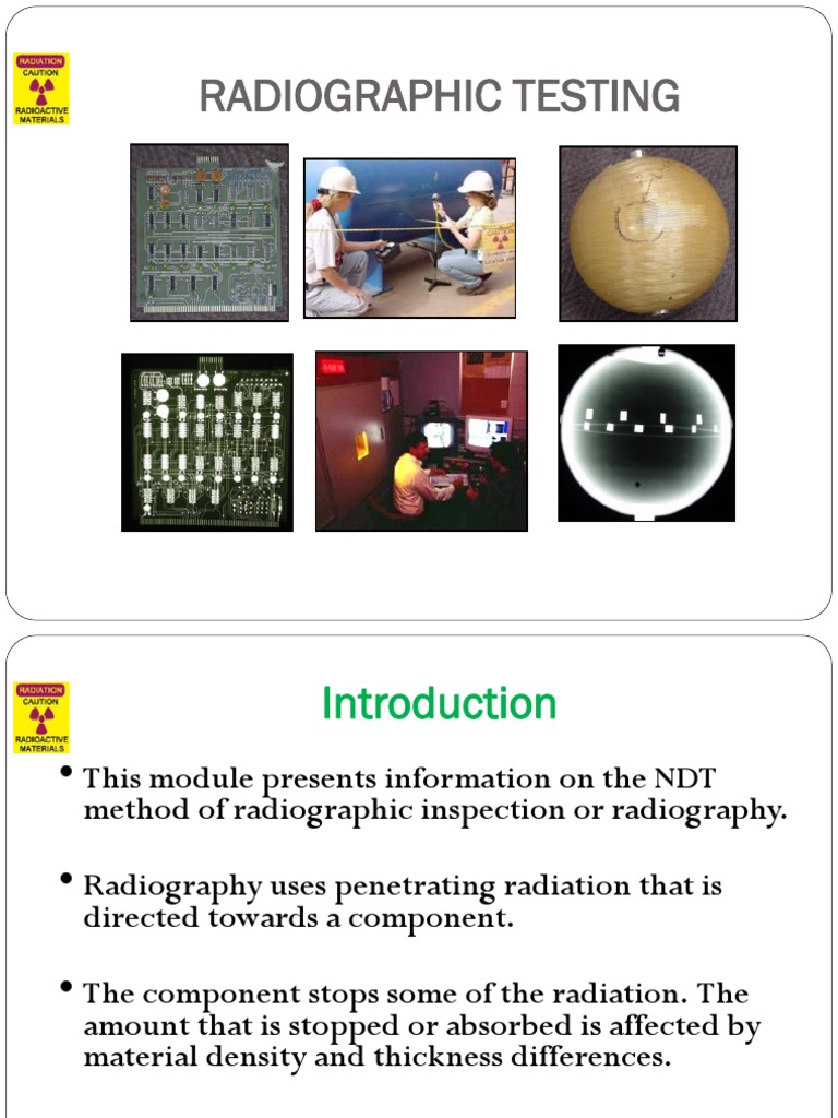 Introtoradiography12 110223055740 Phpapp01 | PDF | Radiography | Gamma Ray