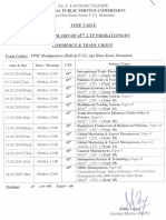 Time Table Fpo Exam 2019 45ctp CTG