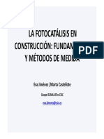 Fotocatalisis en La Construccion PPT Eva PDF