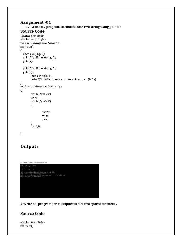 DS Printout | PDF | Matrix (Mathematics) | Software Development