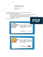 Teaching Material For Embodied Learning: Media: Laptop and Projector Material: Vocabulary Procedures