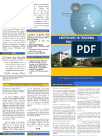Certificate in Teaching Programs PDF