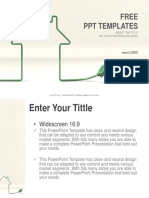 House and Wire Real Estate PPT Templates Widescreen1