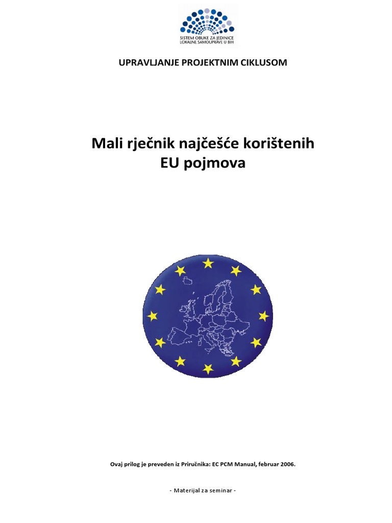 Rječnik EU Pojmova PDF | PDF