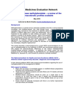 London Medicines Evaluation Network Reviews Pharmacokinetic Profiles of Extended-Release Methylphenidate