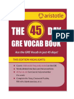 GRE 45 Day Vocab Book Sample