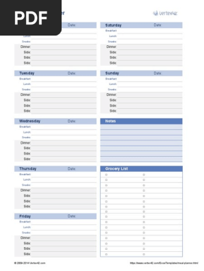 Weekly Meal Planner