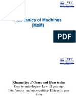 Mechanics of Gears and Gear Trains