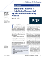 Biologic API Manufacturing Validation