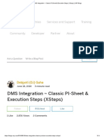 DMS Integration - Classic PI-Sheet & Execution Steps (XSteps) - SAP Blogs